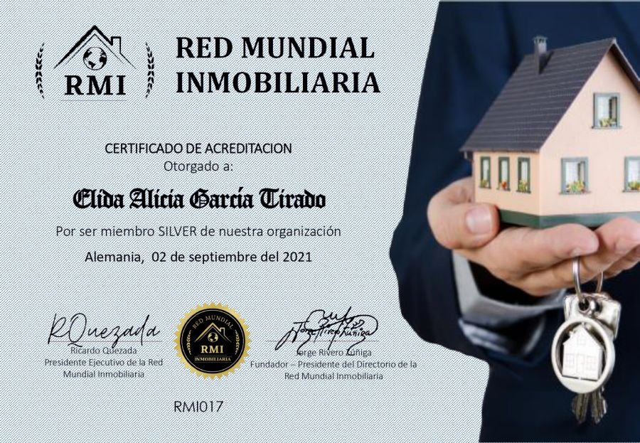 Certificado de Acreditación de Elida García